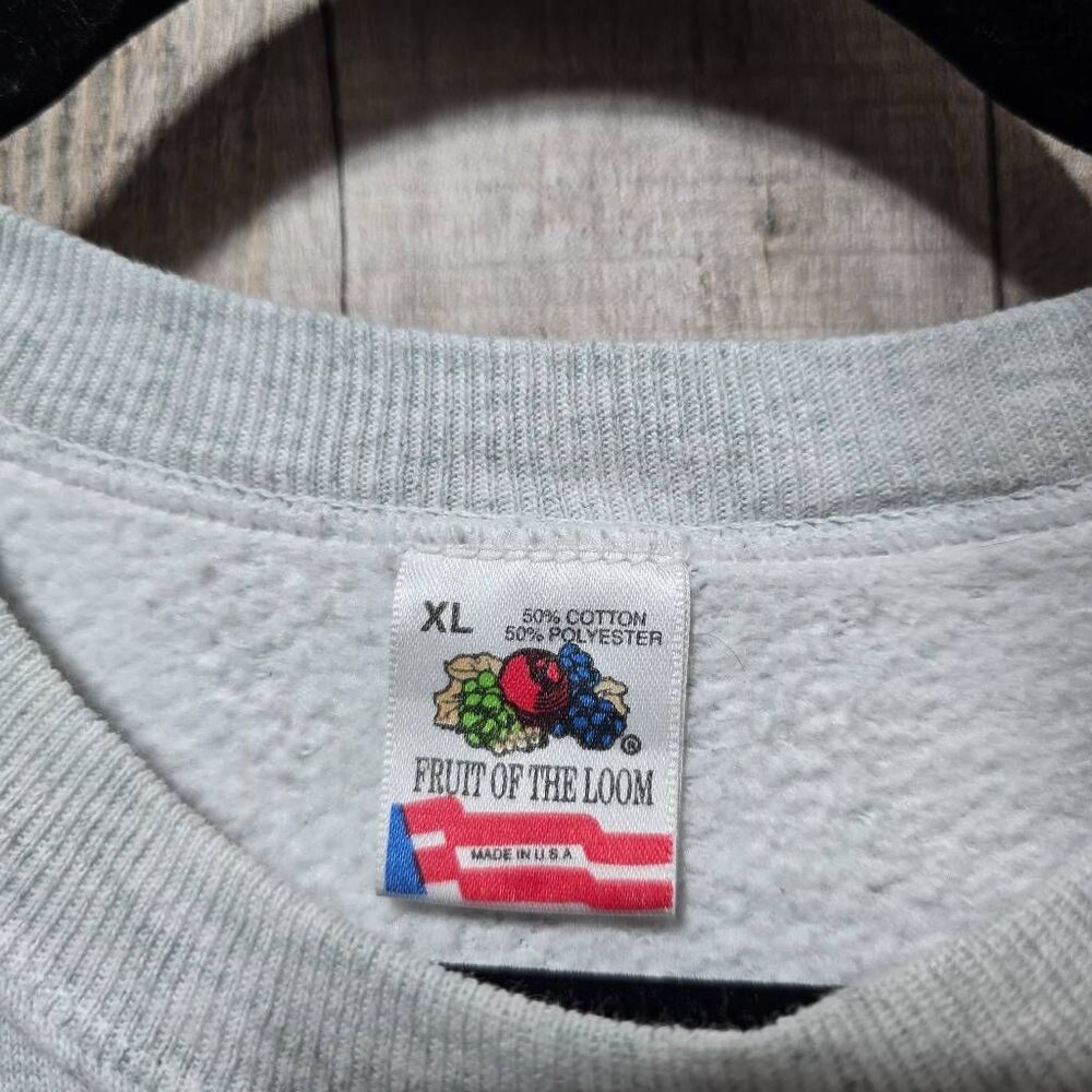 Vintage 90s ENS Take It To The Top Grey Graphic Devil Band Unisex Sweatshirt - Picture 5 of 5